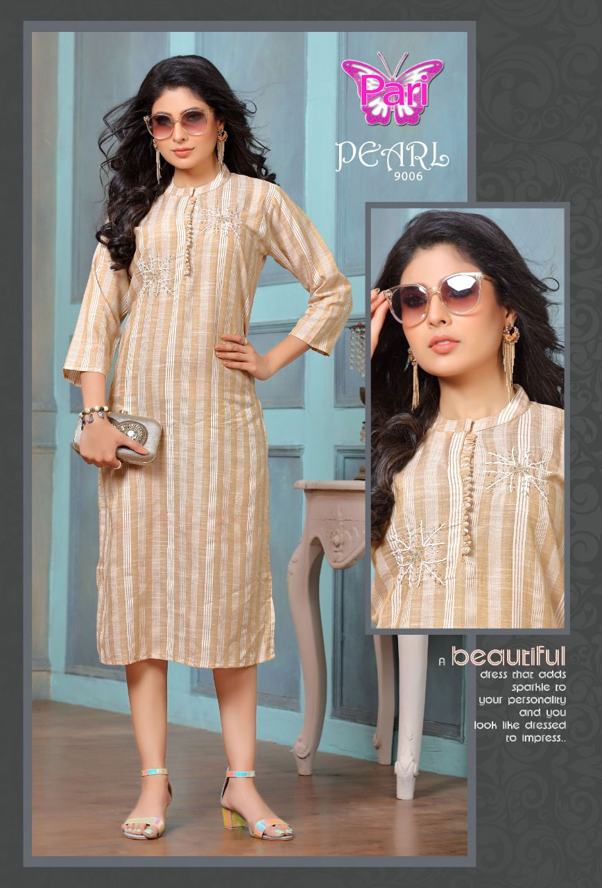 Pari Pear 9 Casual Wear Latest Fancy Lining Designer Rayon Kurtis Collection 